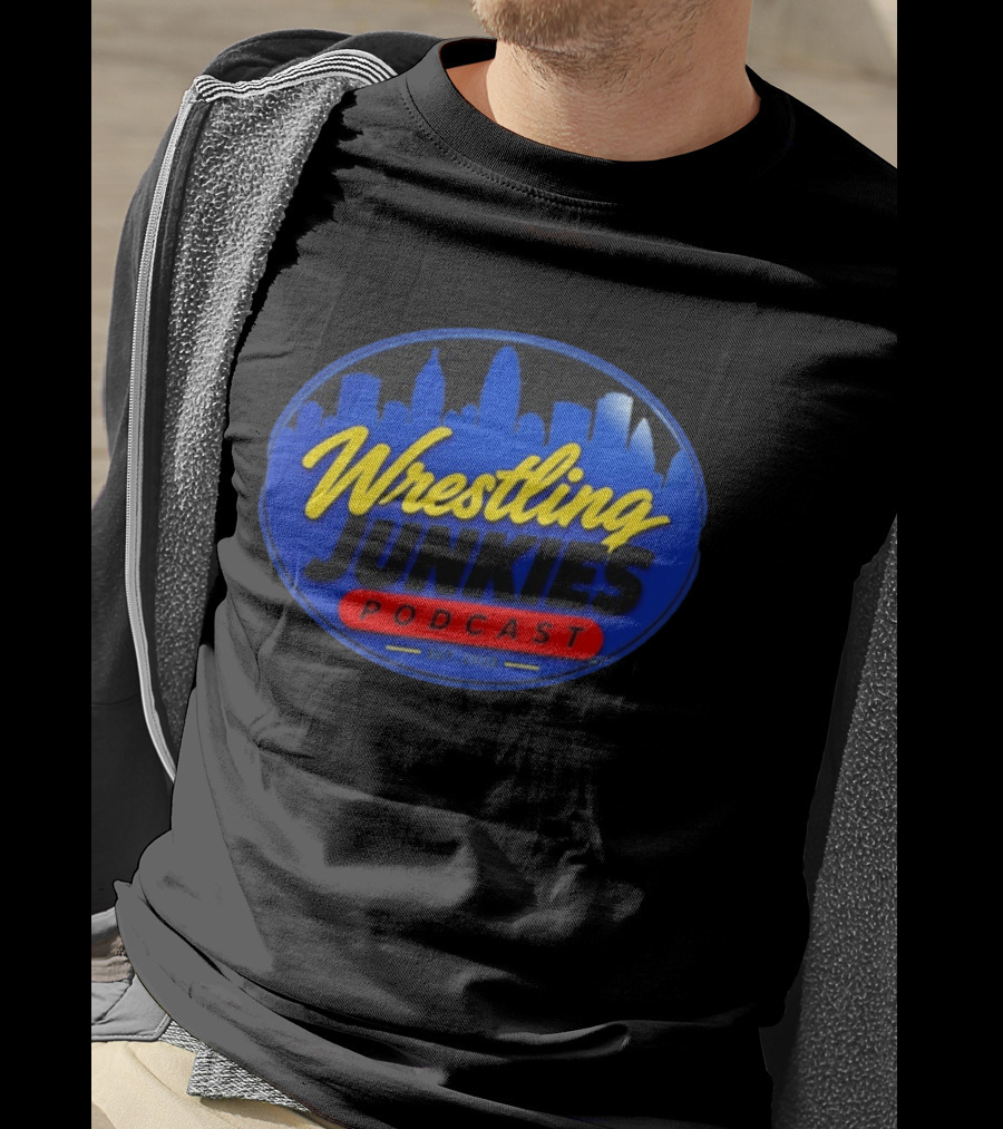 Wrestling Junkies Podcast Est 2023 Skyline T-Shirt