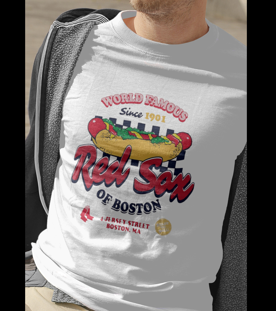 World Famous Red Sox Of Boston Since 1901 Ready To Roll 4 Jersey Street T-Shirt