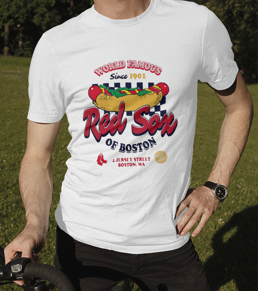 World Famous Red Sox Of Boston Since 1901 Ready To Roll 4 Jersey Street T-Shirt