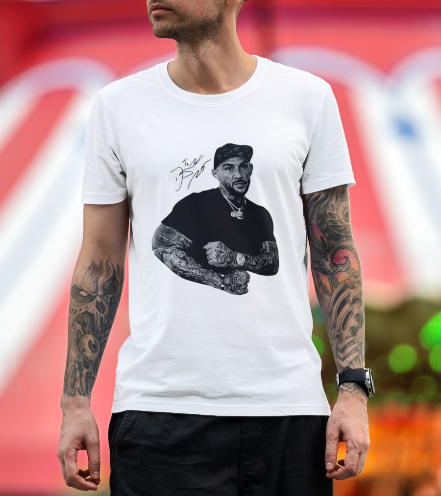 Dustin Poirier The Diamond UFC Tattooed Fighter Black Cap T-Shirt