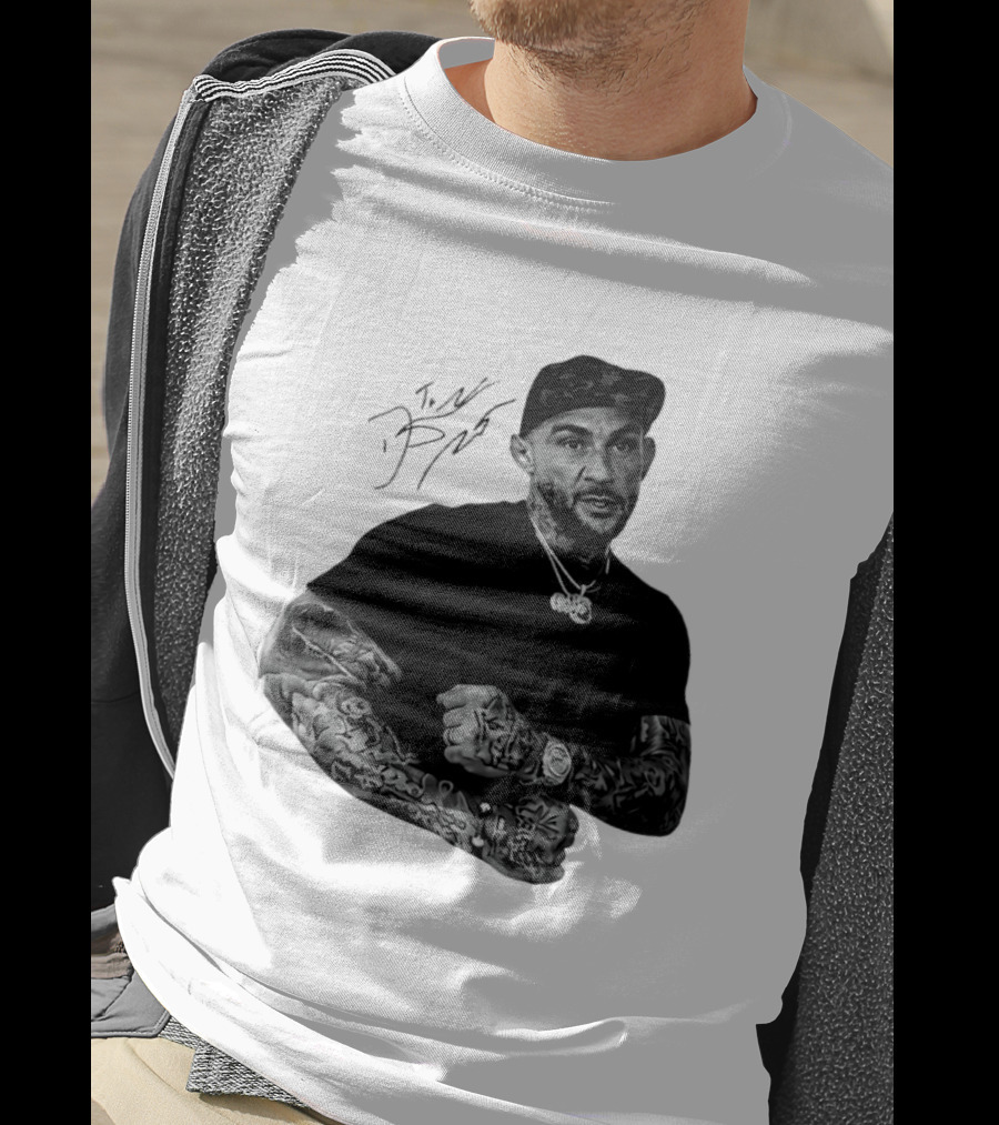 Dustin Poirier The Diamond UFC Tattooed Fighter Black Cap T-Shirt