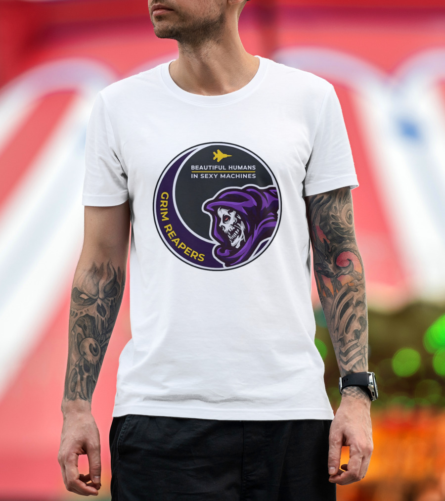 Grim Reapers Beautiful Humans In Sexy Machines Jet Pilot T-Shirt