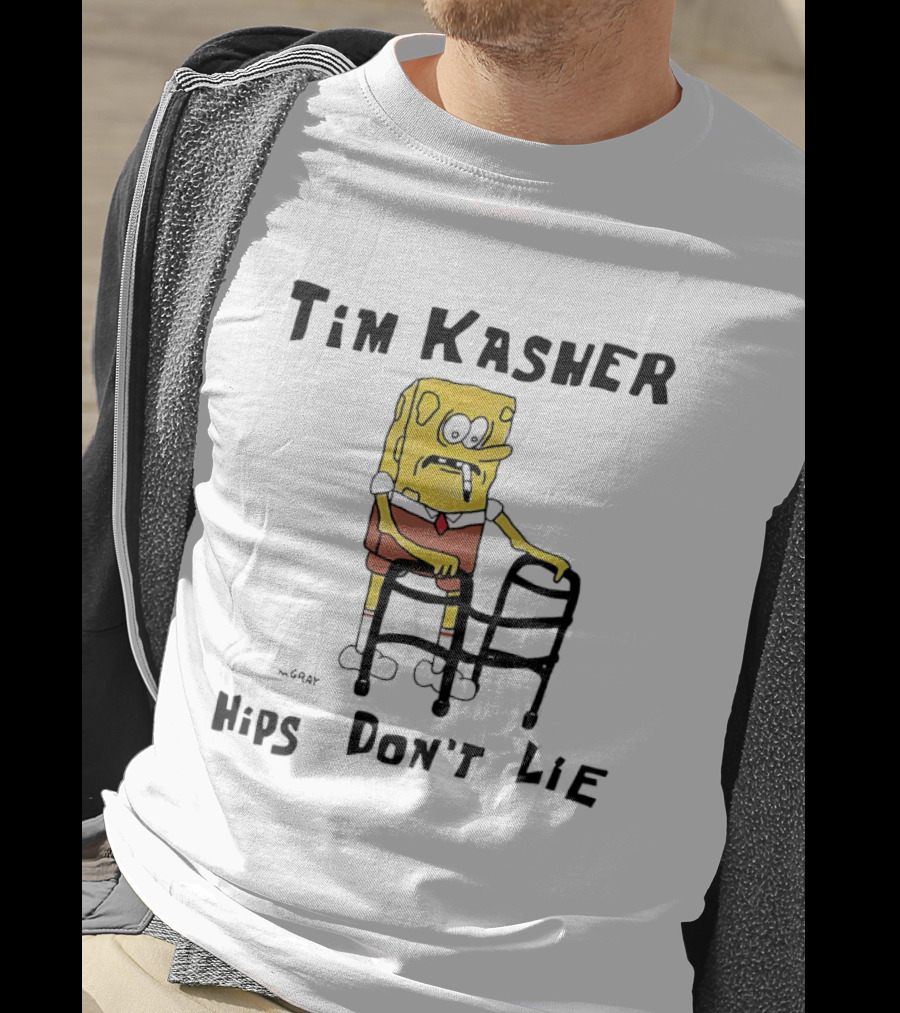 Tim Kasher Sponge SquarePants Cigarette Walker Hips Don't Lie T-Shirt