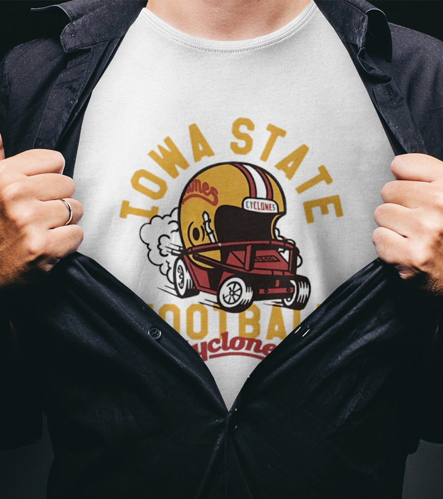 Iowa State Cyclones Helmet Football Team Fan Gear T-Shirt