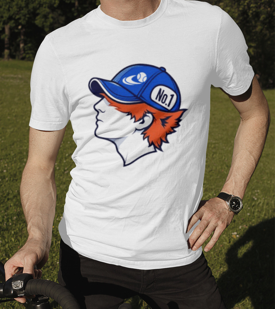 Jannik Sinner No 1 Fox Tennis ATP Player Iconic Cap T-Shirt