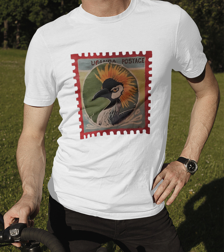 Uganda Postage Stamp Grey Crowned Crane T-Shirt