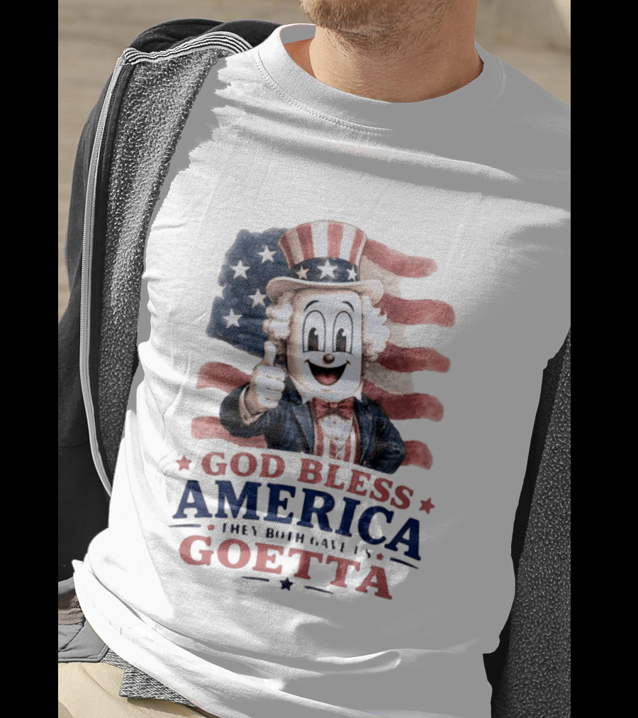 Uncle Sam Thumbs Up God Bless America Goetta Patriotic T-Shirt