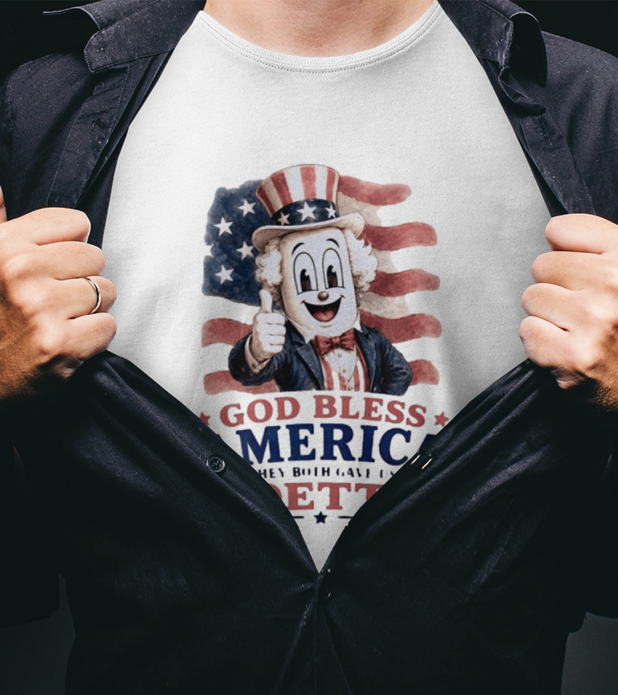 Uncle Sam Thumbs Up God Bless America Goetta Patriotic T-Shirt