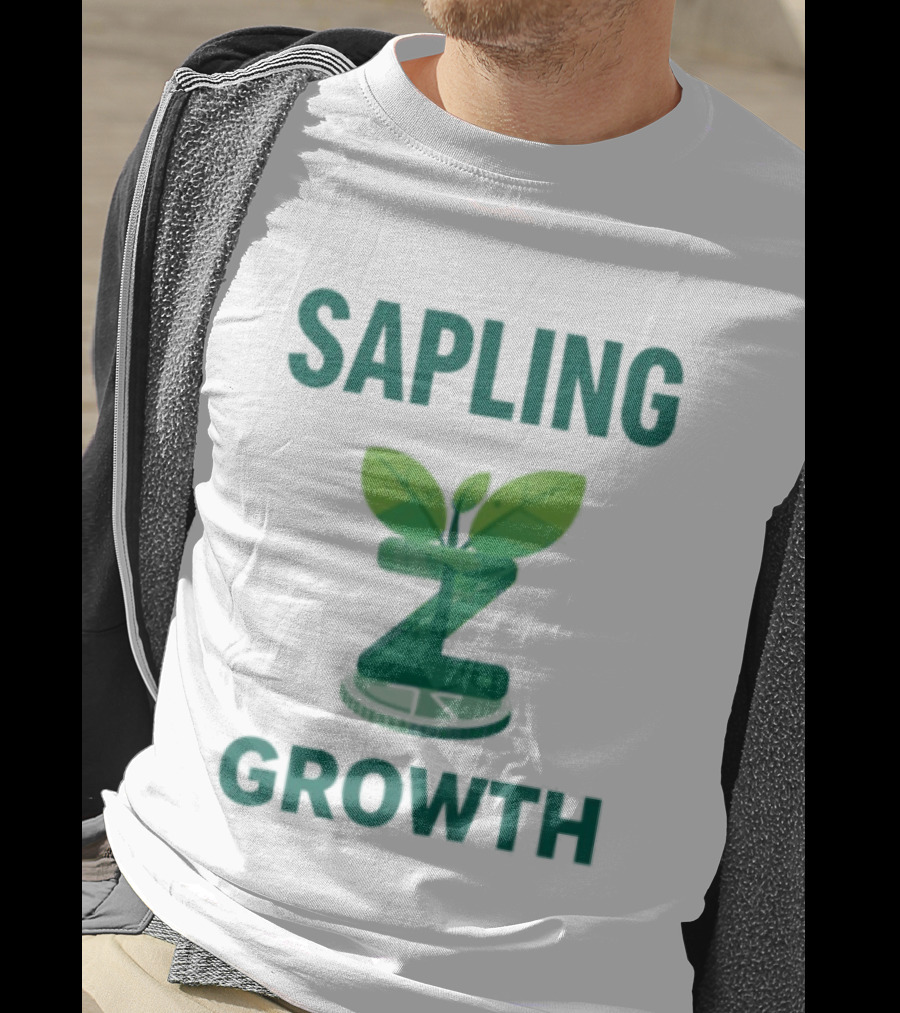 Sapling Growth Z Coin Zcash Crypto Leaf T-Shirt