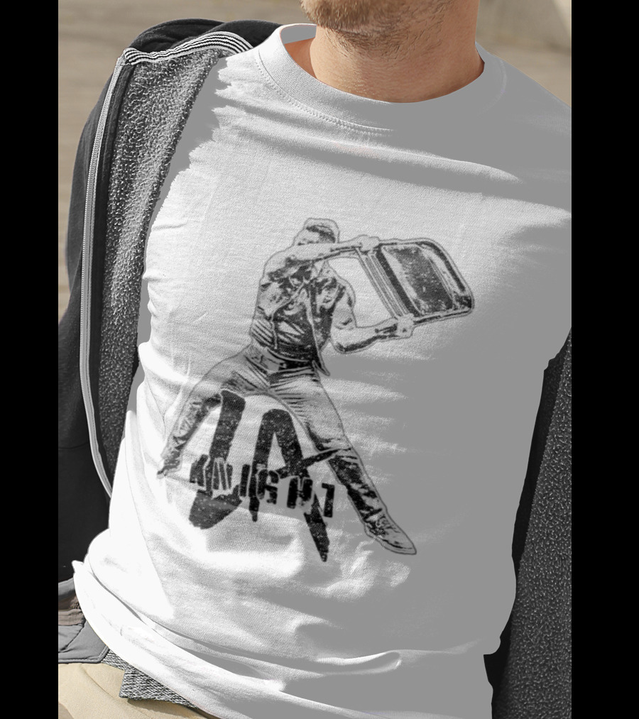 LA Knight Folding Chair Action Pose T-Shirt