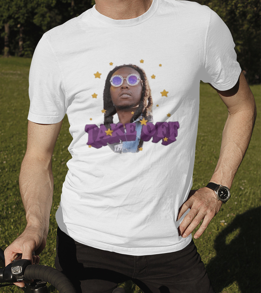 Take Off Girls Are Drugs Purple Stars T-Shirt