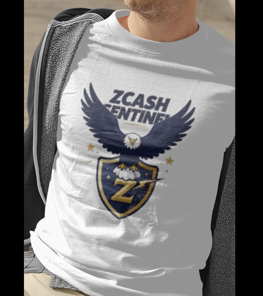 Zcash Sentinel Eagle Shield Cryptocurrency Z T-Shirt
