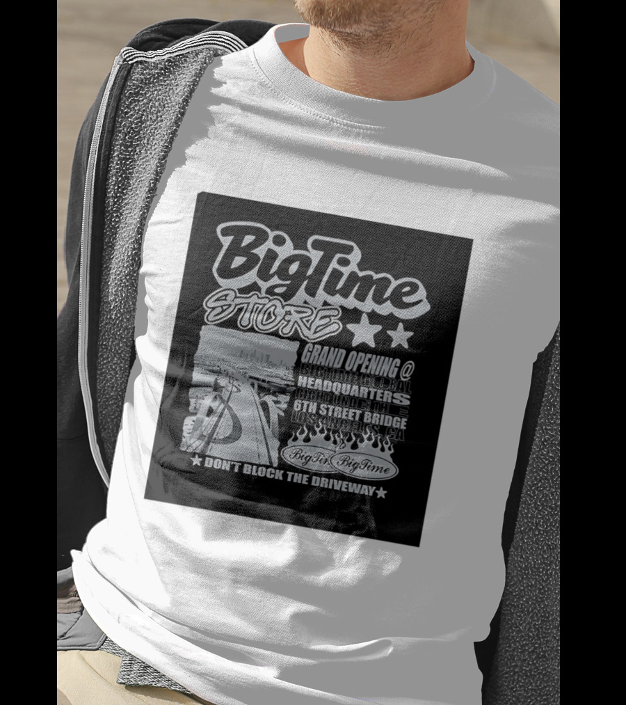 BigTime Store Grand Opening 6th Street Bridge Los Angeles Global Headquarters T-Shirt