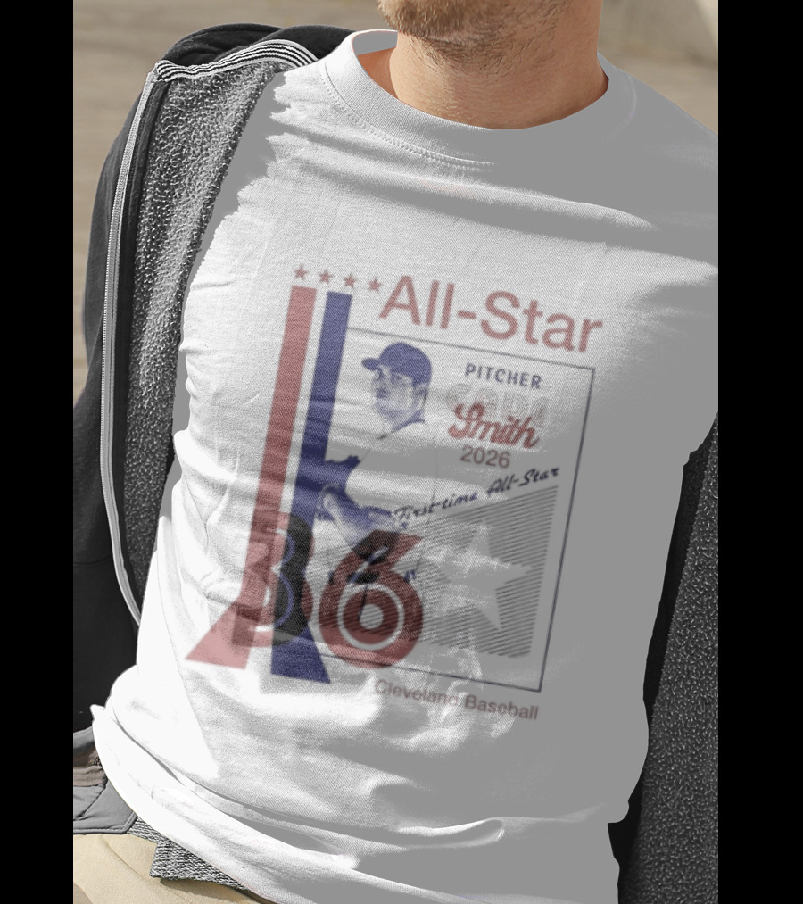 Cade Smith 2026 All Star Pitcher Cleveland Baseball No 36 T-Shirt