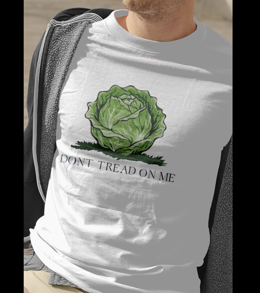 Don't Tread On Me Cabbage Vegetable Gadsden T-Shirt