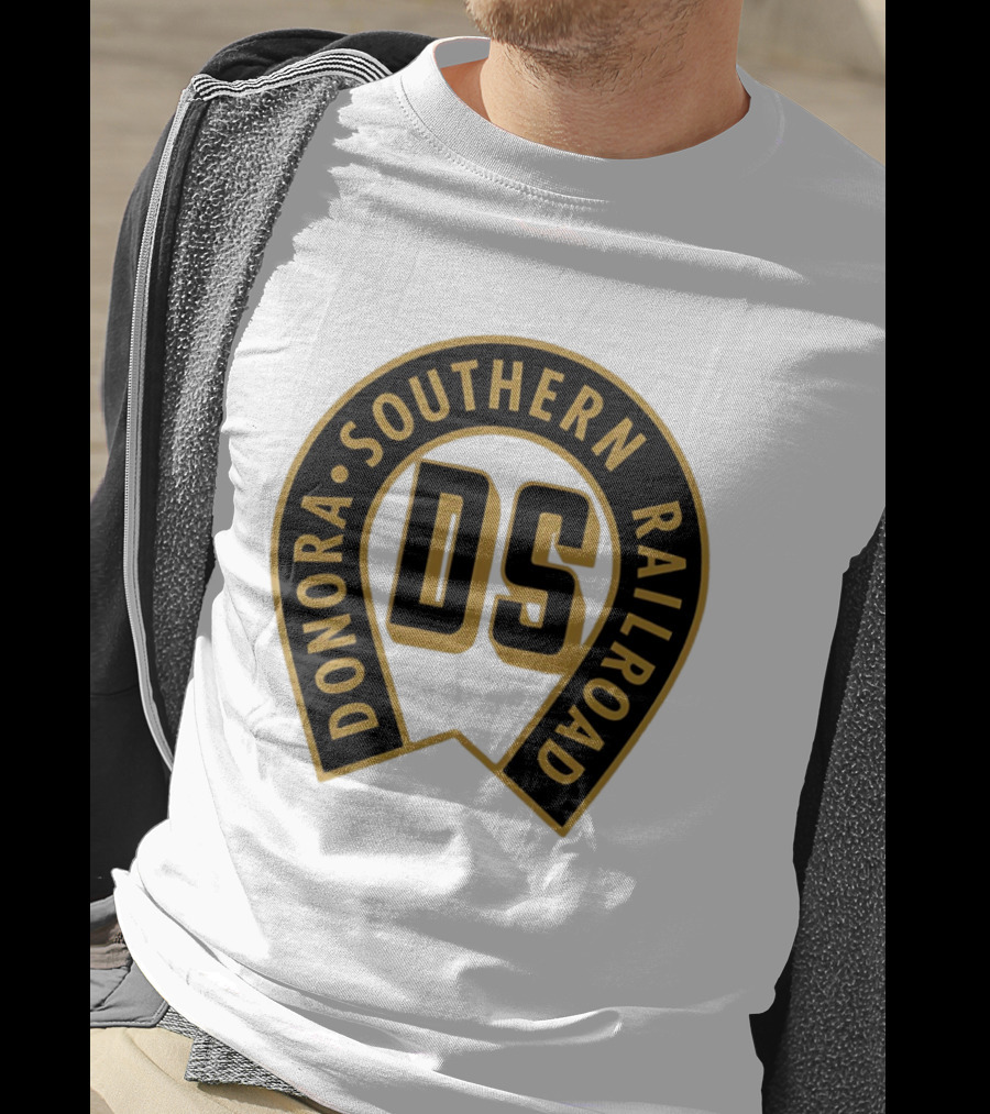 Donora Southern Railroad Horseshoe DS Monogram T-Shirt