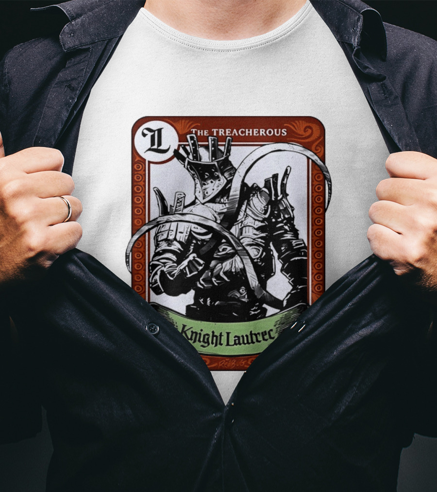 Knight Lautrec The Treacherous Dark Souls Trading Card Art Ribs GG T-Shirt