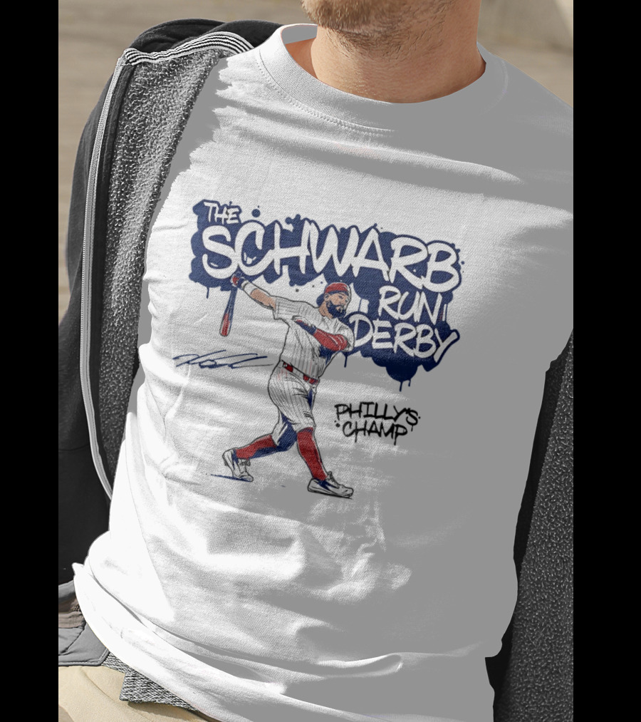The Schwarb Run Derby Philly's Champ Baseball T-Shirt
