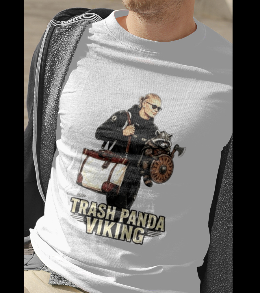 Trash Panda Viking Erling Haaland Football Norway Fans T-Shirt