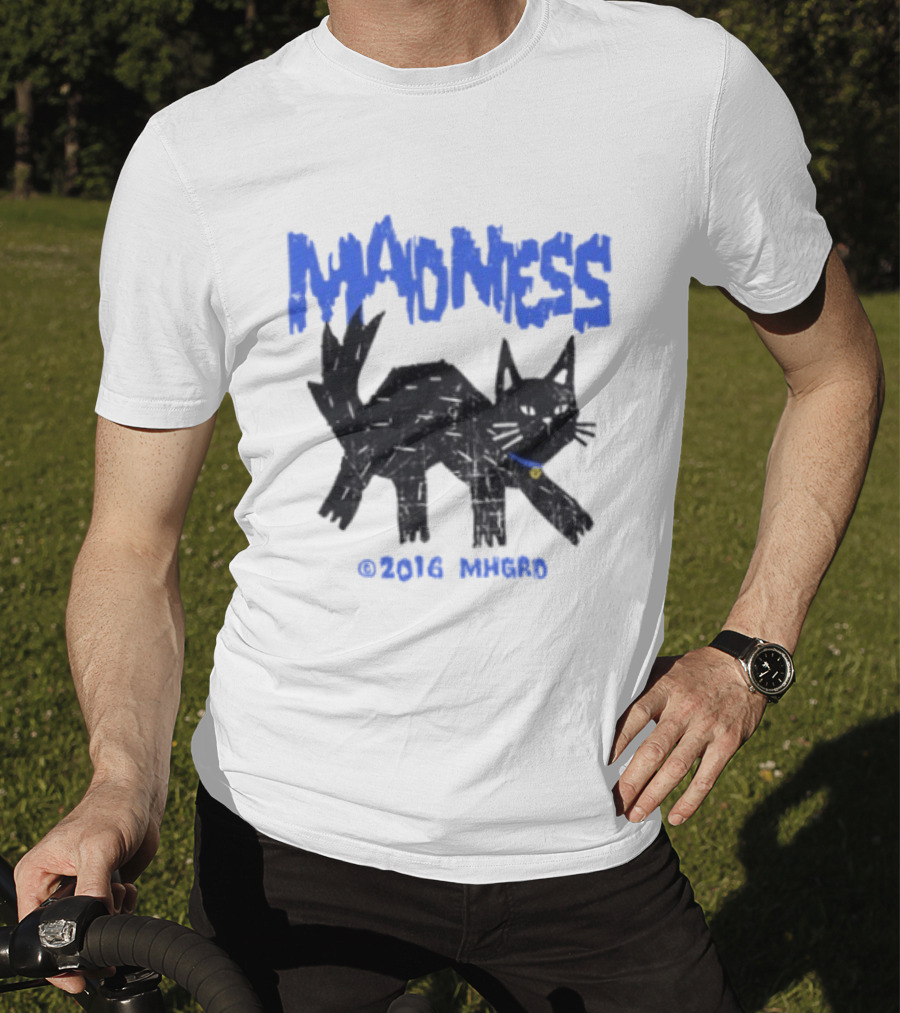Madness Distressed Black Cat 2016 Madness MHGRD T-Shirt