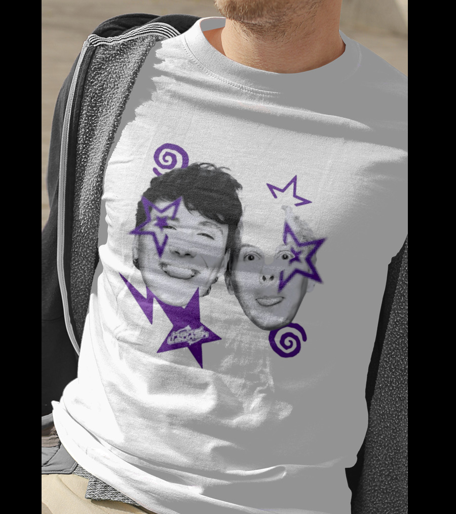 Hard Launch Firstpinof Iconic Faces With Purple Aesthetic Swirls And Stars T-Shirt