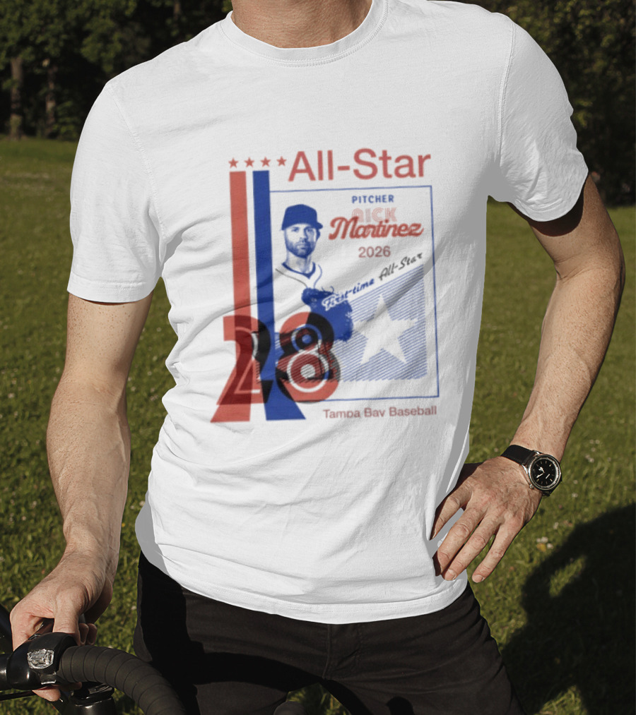 Nick Martinez 2026 All Star Pitcher Tampa Bay Baseball T-Shirt