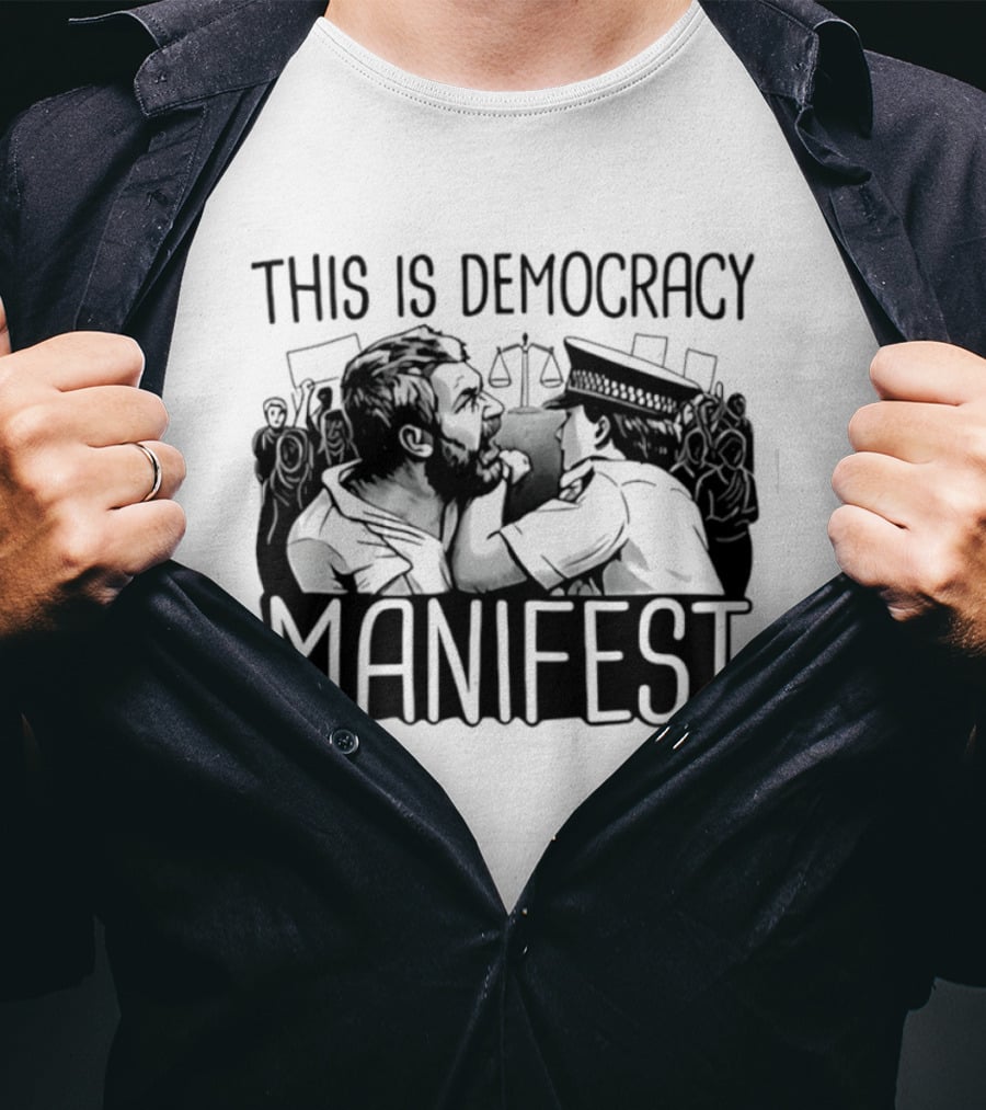 This Is Democracy Manifest Iconic Scene Capture T-Shirt