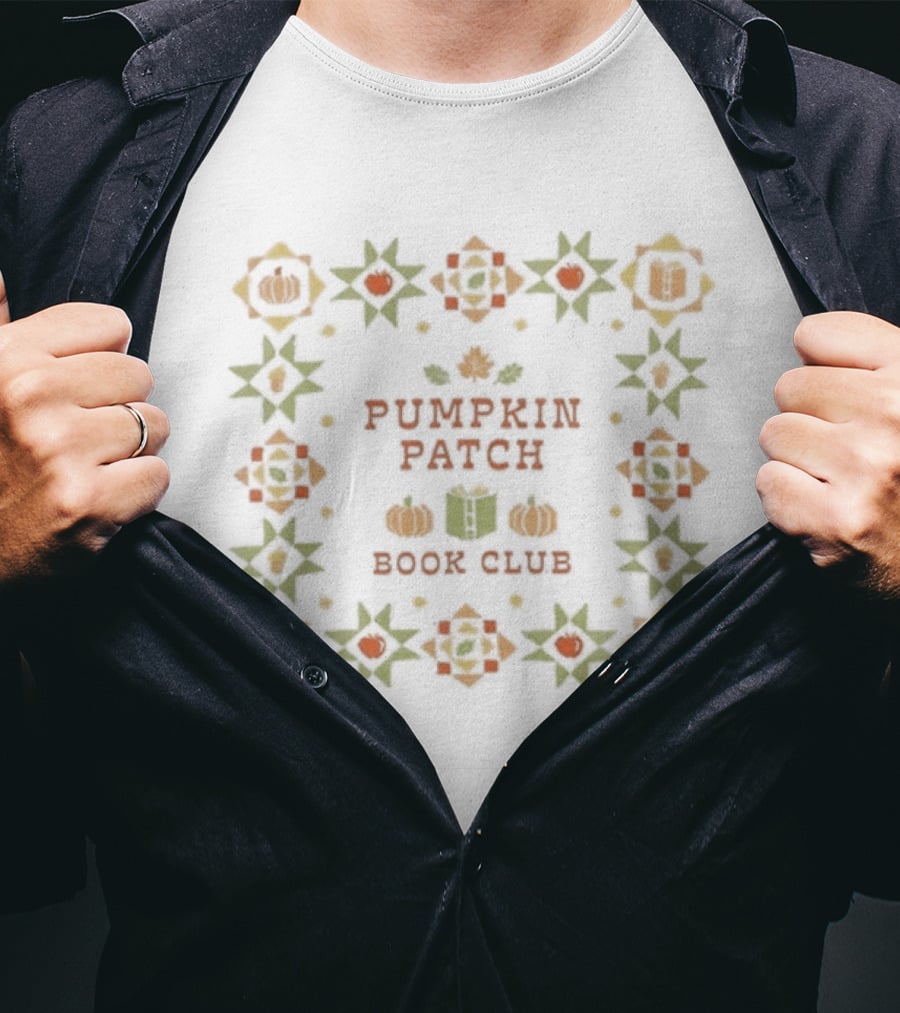 Pumpkin Patch Book Club Autumn Festival Reading Gathering T-Shirt