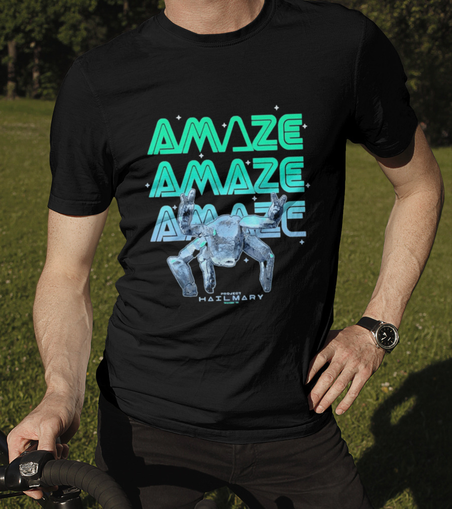 Amaze Project Hail Mary Robot T-Shirt