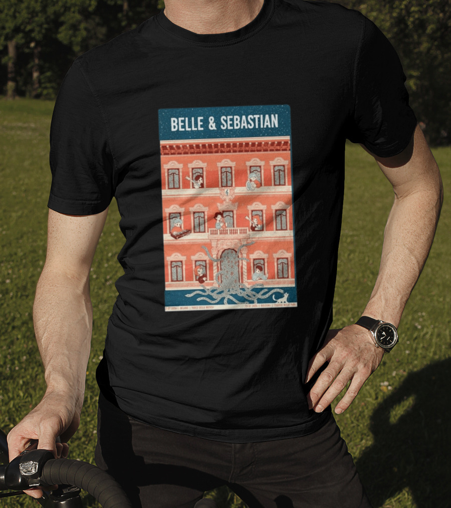 Belle And Sebastian July 12 13 2026 Italy Milan Bologna Tour Parco Della Musica Sonic Music Park T-Shirt