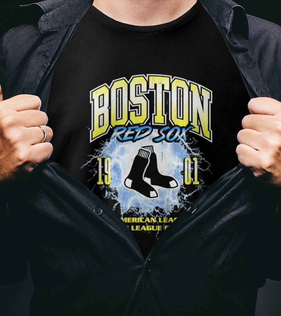 Boston Red Sox 1901 American League Major League Baseball Vintage Retro Sox T-Shirt
