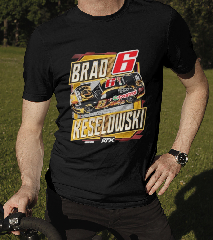 Brad Keselowski RFK Racing NASCAR Castrol Number 6 T-Shirt
