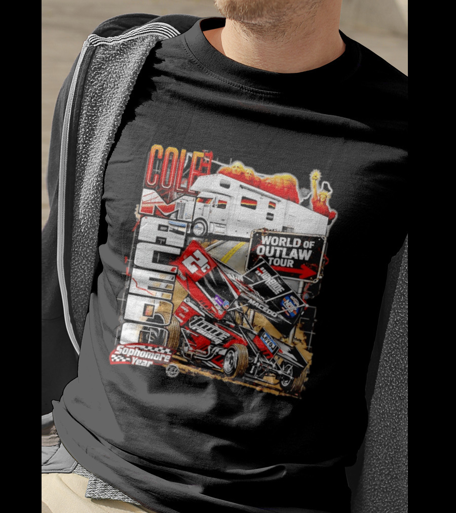 Cole Macedo World Of Outlaw Tour 2C Racing Sophomore Year T-Shirt