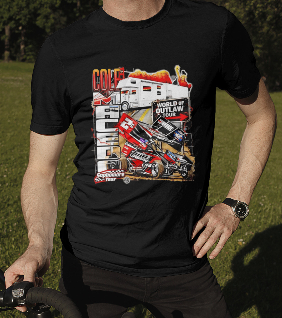 Cole Macedo World Of Outlaw Tour 2C Racing Sophomore Year T-Shirt