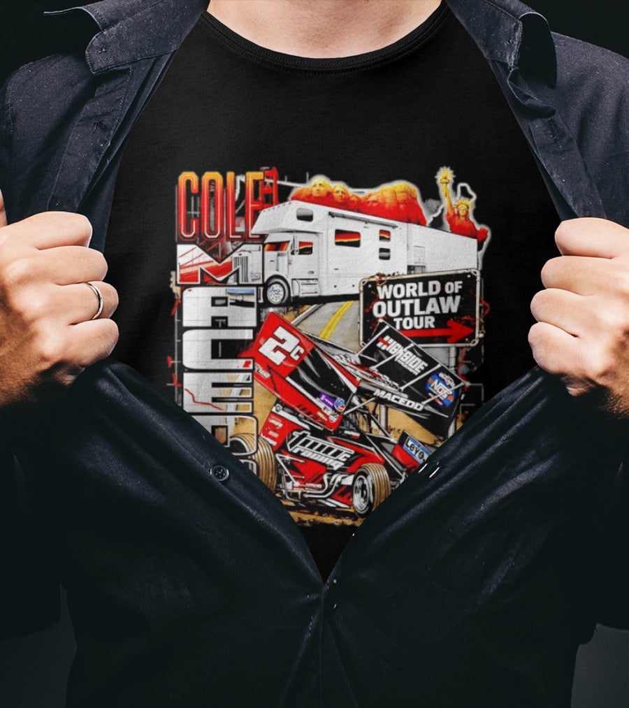 Cole Macedo World Of Outlaw Tour 2C Racing Sophomore Year T-Shirt