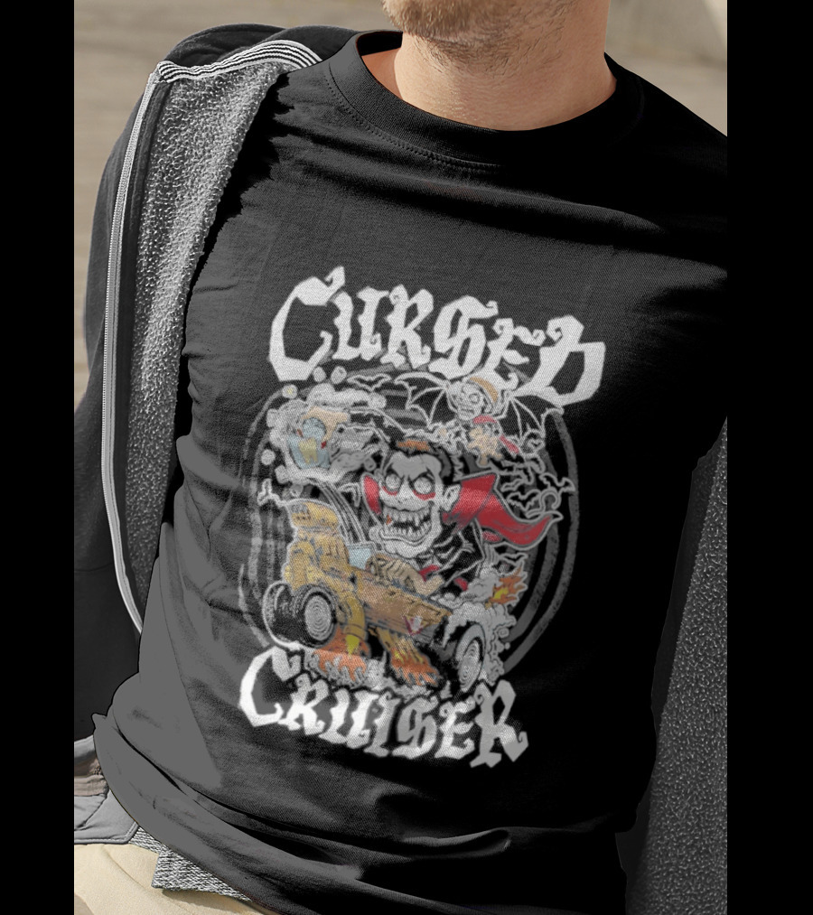 Cursed Cruiser Danhausen Monster Riding Vehicle T-Shirt