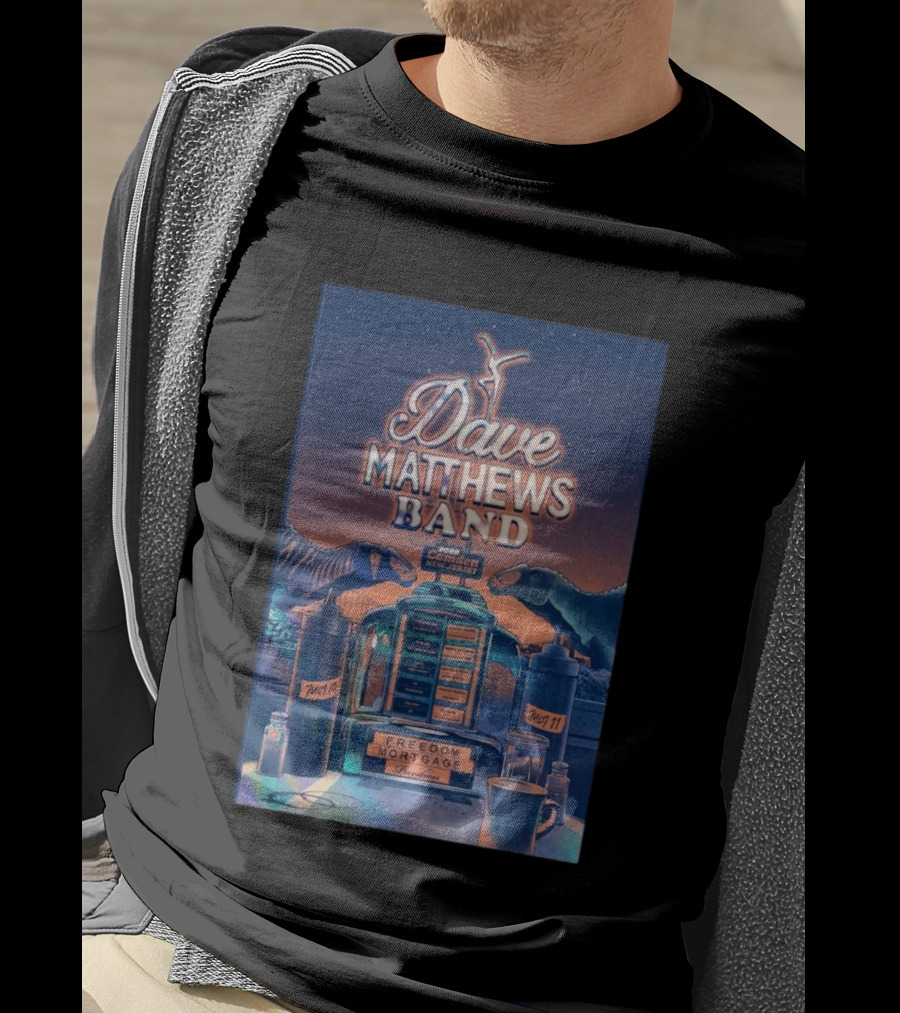 Dave Matthews Band Camden New Jersey July 10 And 11 2026 Freedom Mortgage Pavilion T-Shirt