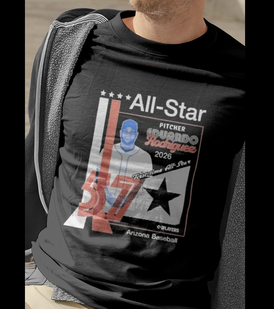 Eduardo Rodriguez Pitcher First Time All Star 2026 Arizona Baseball 57 T-Shirt