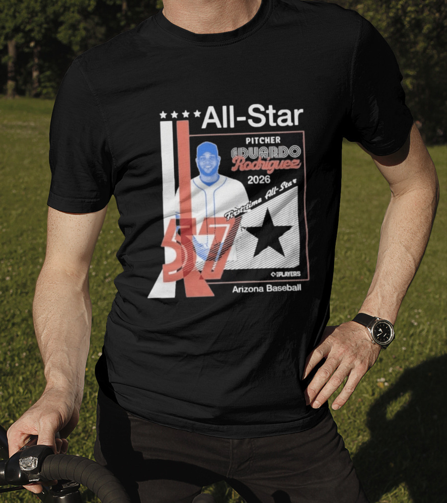 Eduardo Rodriguez Pitcher First Time All Star 2026 Arizona Baseball 57 T-Shirt