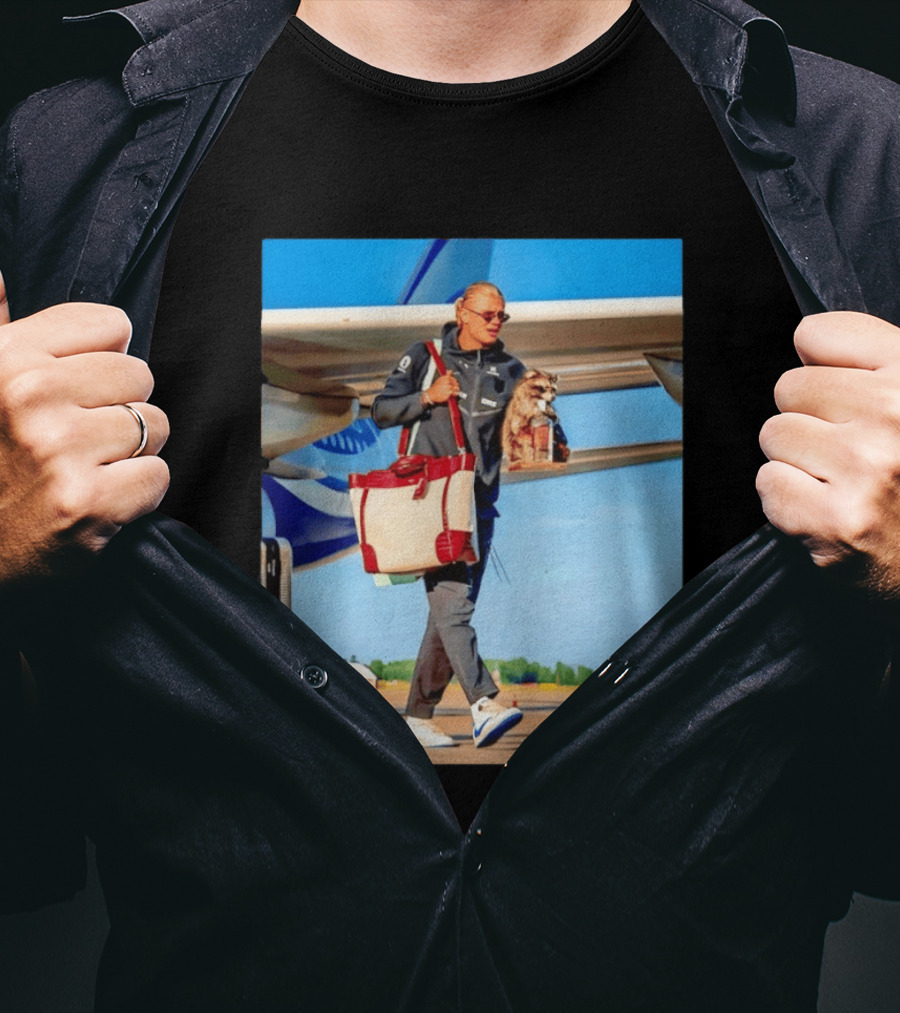 Erling Haaland Returns To Norway With Taxidermy Whiskey Raccoon T-Shirt