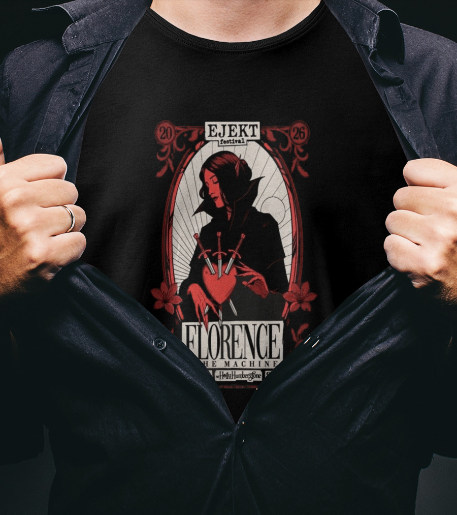 Ejekt Festival Florence The Machine Suede Holly Humberstone 2026 T-Shirt