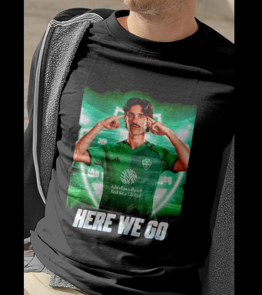 Francisco Trincão Al Ahli Transfer Here We Go Green Jersey T-Shirt