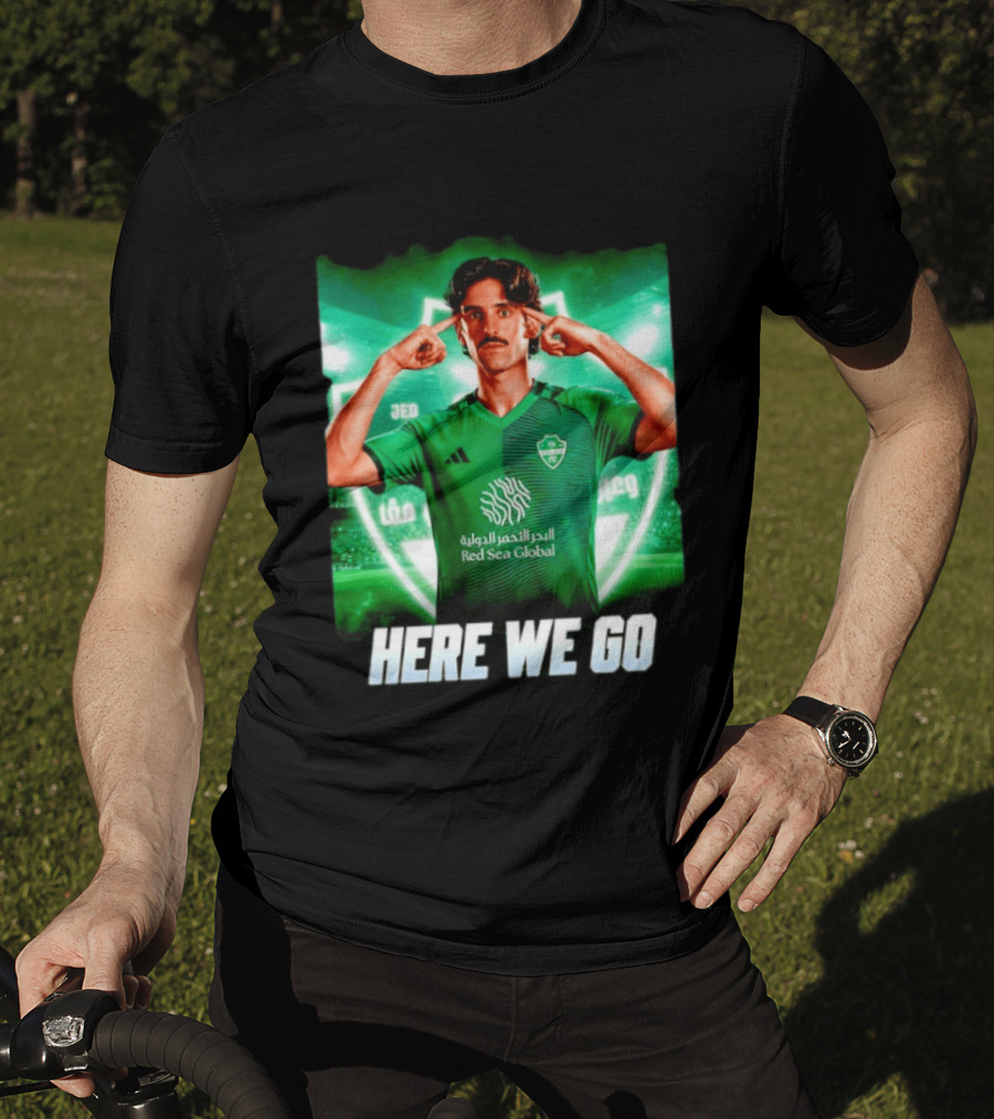 Francisco Trincão Al Ahli Transfer Here We Go Green Jersey T-Shirt