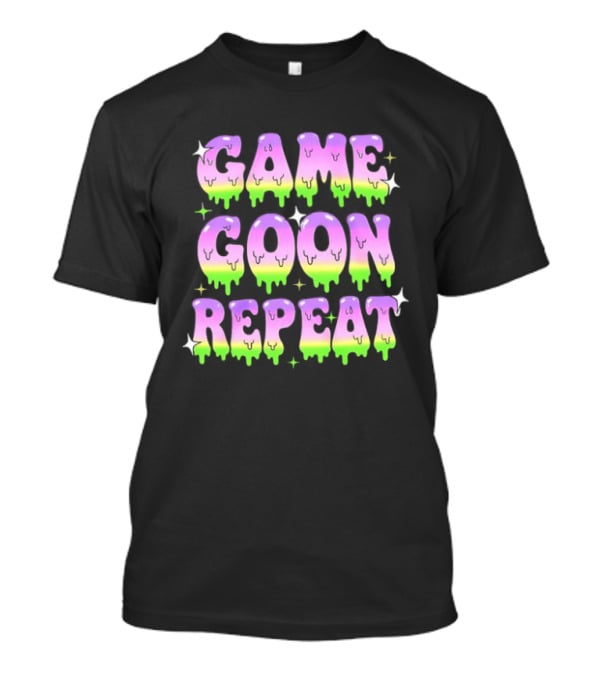 Game Goon Repeat Dripping Gamer Slang Pixel T-Shirt