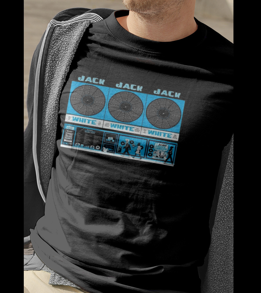 Jack White Toronto RBC Amphitheatre 07.14.2026 Vinyl Record Aesthetic Concert T-Shirt