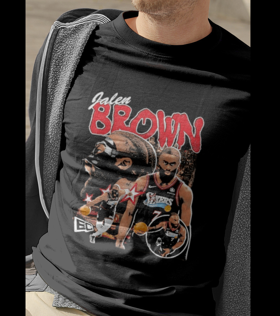 Jaylen Brown Philadelphia 76ers NBA Basketball ECC T-Shirt