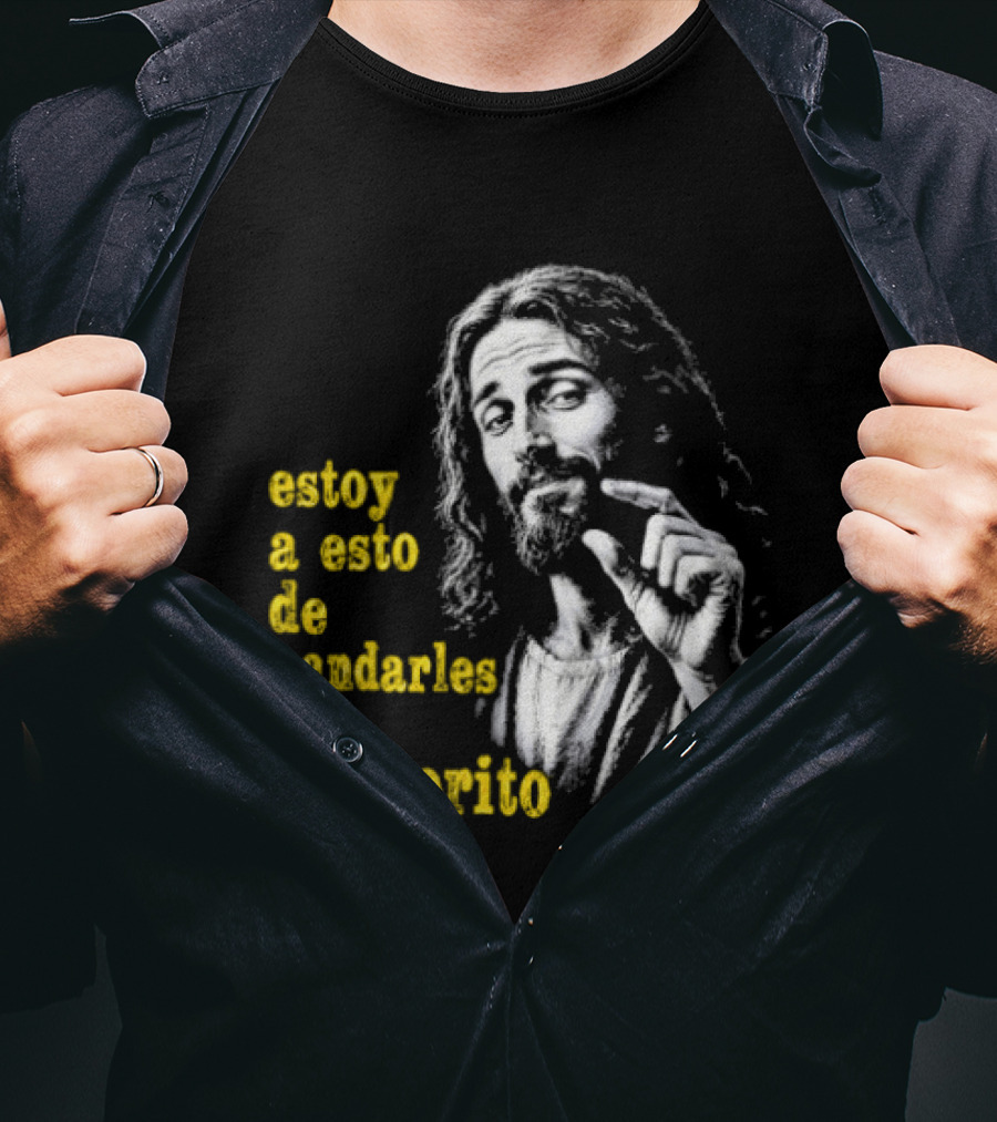 Jesus Estoy A Esto De Mandarles Un Meteorito T-Shirt