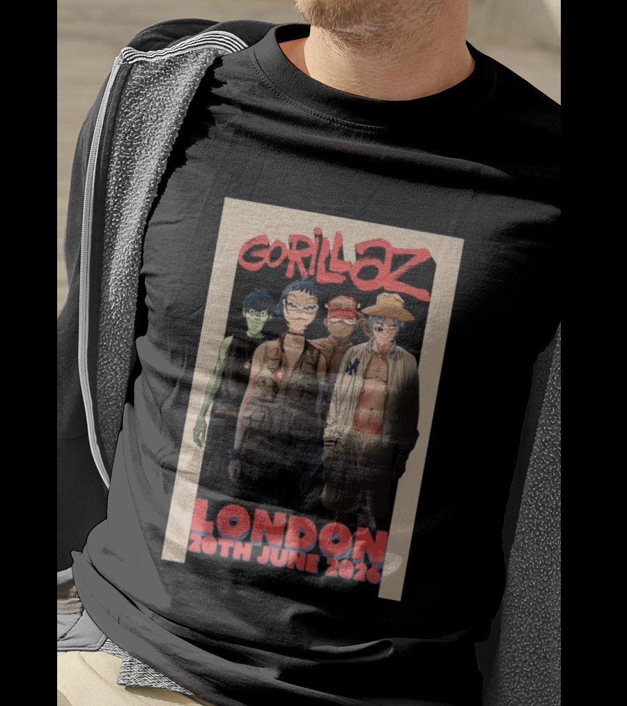 GORILLAZ London 20th June 2026 Event T-Shirt