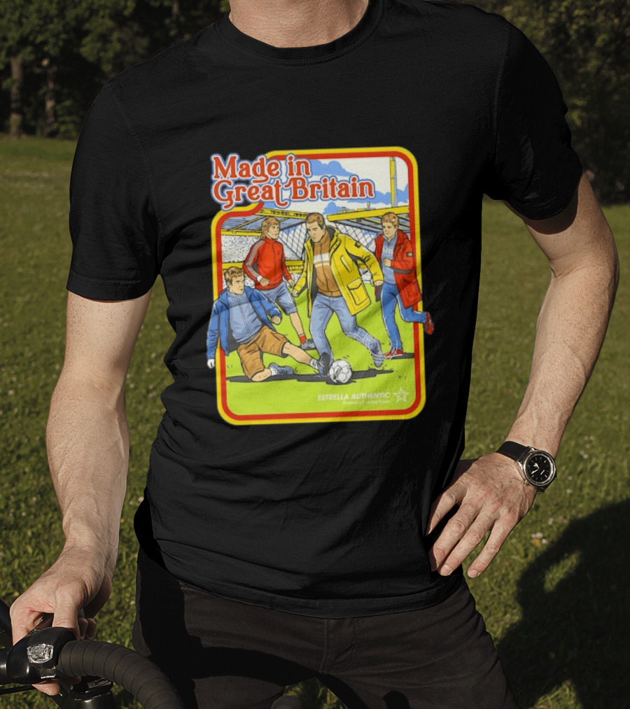 Made In Great Britain Estrella Authentic Football's Coming Home Soccer Game T-Shirt