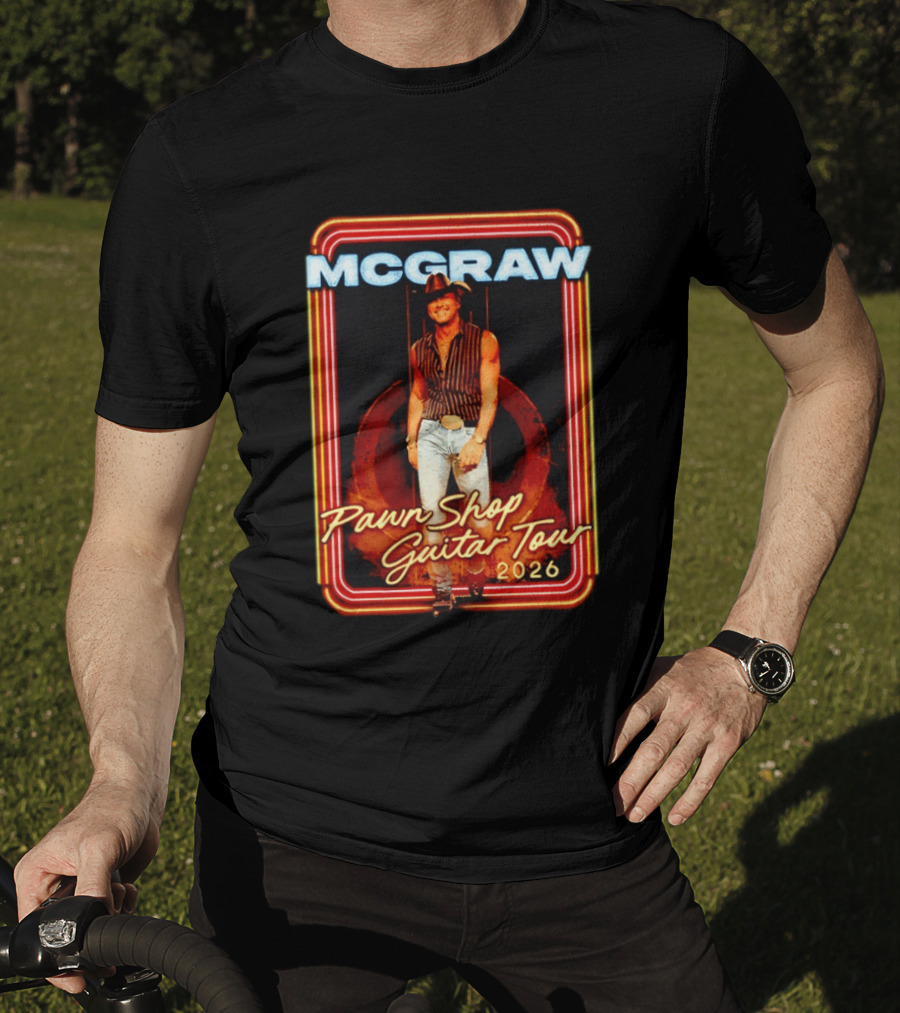 McGraw 2026 Pawn Shop Guitar Tour Country Music T-Shirt
